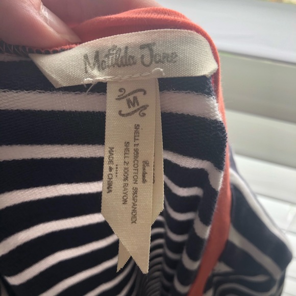 COPY - Matilda Jane 3/4 sleeve top stripes floral dress - Picture 7 of 8